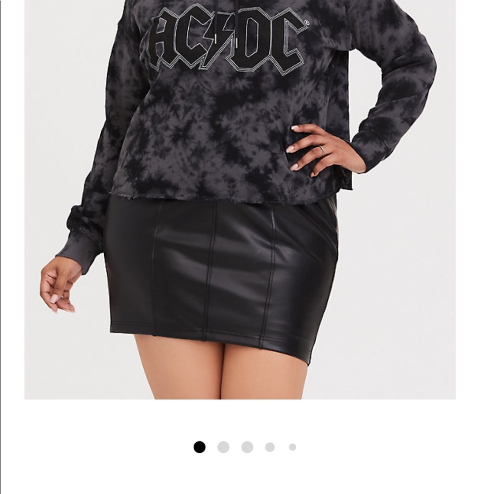NWT Faux Leather Torrid Skirt